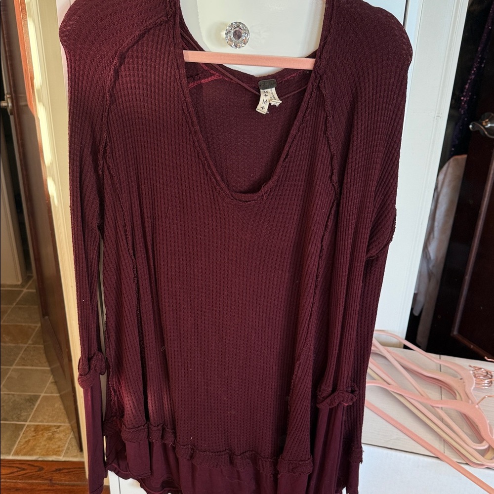 We The Free Deep Burgundy Tunic